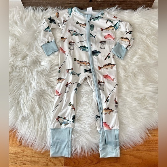 Other - STAINF | Fish Frenzy Convertible Zip Romper